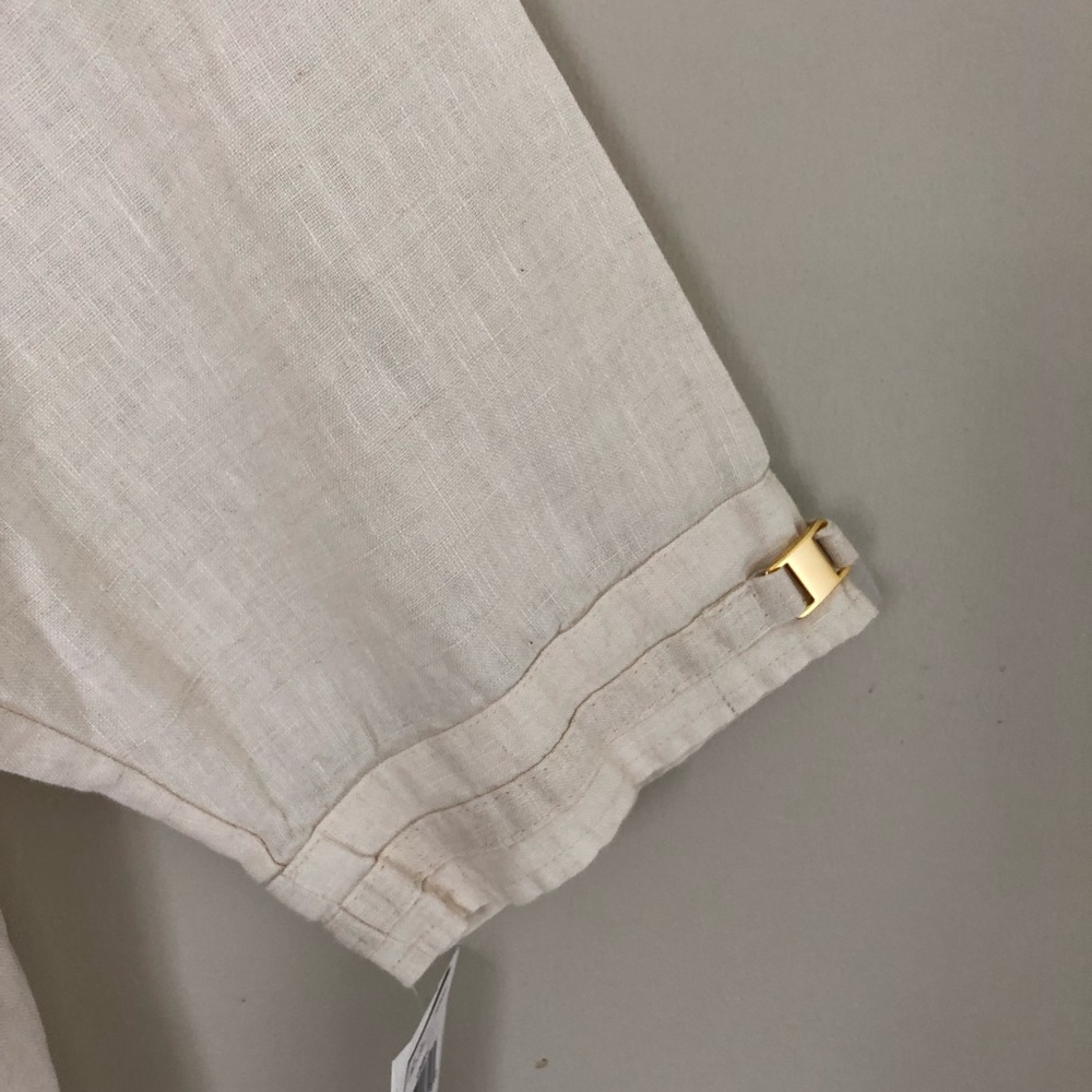 Jm Collection Plus Size Button Down Linen Blouse - image 6